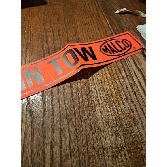 Vintage Original RARE 1960s Malco MXP Race Car in Tow Orange Black Sticker Decal - Picture 5 of 6